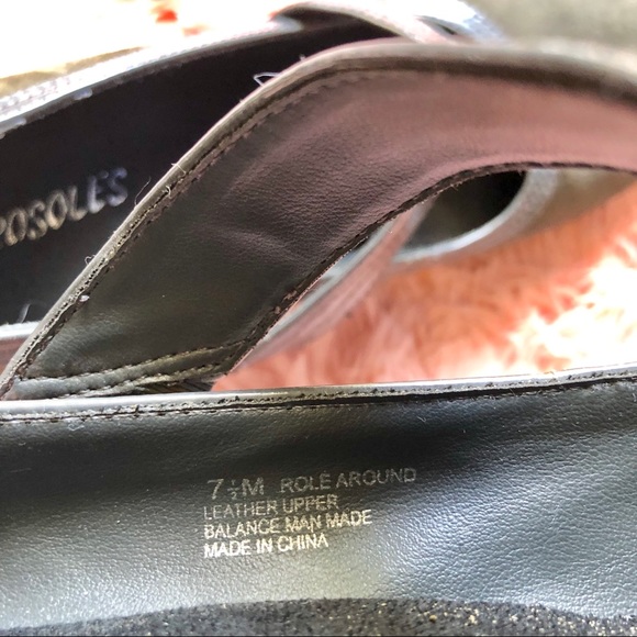 Aerosoles Charcoal Suede Role Around Block Heels - Picture 8 of 8